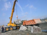 Steintransport aus dem Kessel Steintransport aus dem Kessel